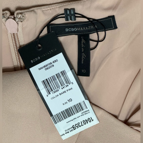 NWT BCBGMAXAZRIA Light Pink Dress - Picture 5 of 8